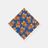 Teddy Bear Rainbow Cute 1e verjaardag Servet (Hoek)