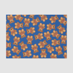 Teddy Bear Rainbow Cute 1e verjaardag Tissuepapier