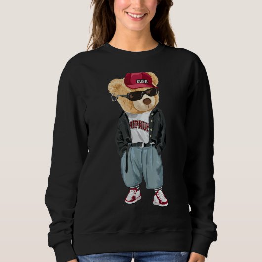 Teddy Bear Rap Lover Clothing Mannen Trui (Voorkant)