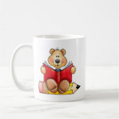 Teddy Bear Reading Koffiemok (Links)