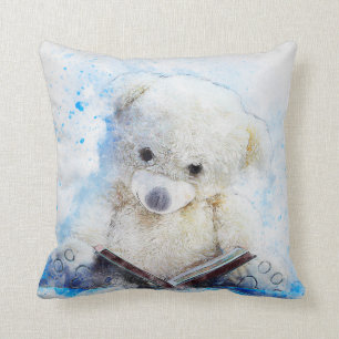 Teddy Bear Reading Kussen