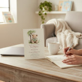  Teddy Bear Reading Next Chapter Baby shower Kaart