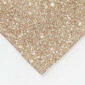 Teddy Bear Red Heart Gold Glitter Fleece Deken (Hoek)