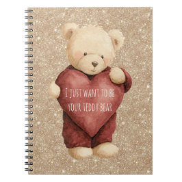Teddy Bear Red Heart Notitieboek