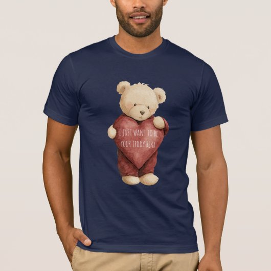 Teddy Bear Red Heart T-shirt (Voorkant)