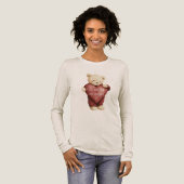 Teddy Bear Red Heart Tri-Blend Shirt (Voorkant)