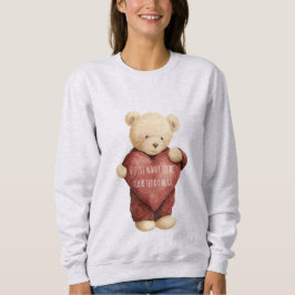 Teddy Bear Red Heart Trui