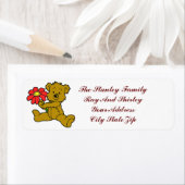 TEDDY BEAR- RETURN ADRES ETIKETTERS ETIKET (Insitu)