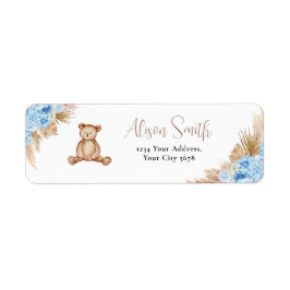 Teddy Bear Return Label