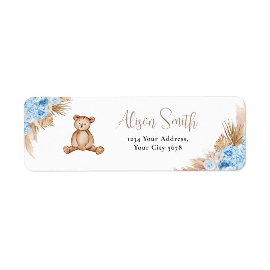 Teddy Bear Return Label (Voorkant)