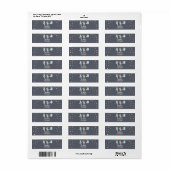 Teddy Bear Return Label Blauw (Full Sheet)