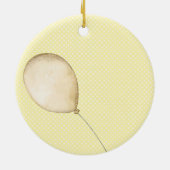 Teddy Bear Ride Bike Baby's First Keramisch Ornament (Achterkant)