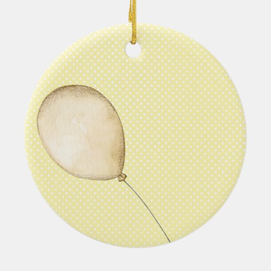 Teddy Bear Ride Bike Baby's First Keramisch Ornament (Achterkant)