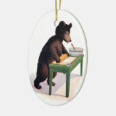 Teddy Bear Rolling Dough for Biscuits Keramisch Ornament (Links)