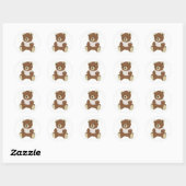 Teddy Bear Ronde Sticker (Vel)