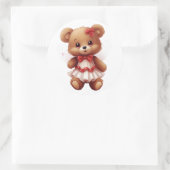 Teddy Bear Ronde Sticker (Tas)