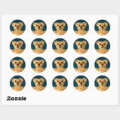 Teddy Bear Ronde Sticker (Vel)