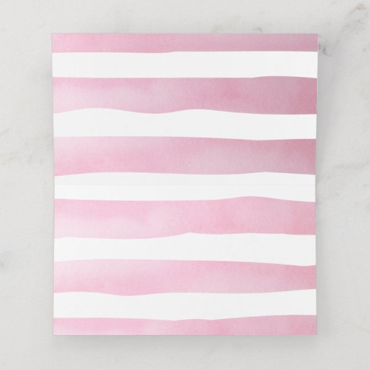 Teddy Bear Roos Gold Balloons Baby shower Plaatskaartje (Binnenkant ongevouwen)