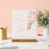 Teddy Bear Roze Baby shower Kaarten & geschenken Acryl Bord (Huwelijk)