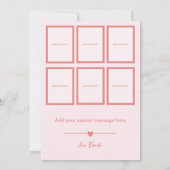 Teddy Bear Roze Fotocollage Dank u kaart (Achterkant)