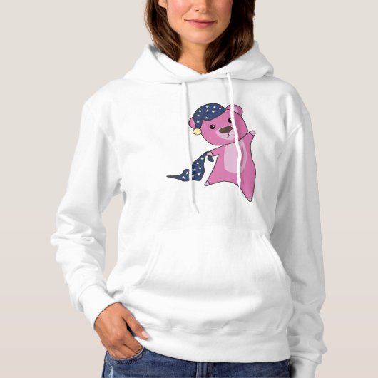 Teddy Bear roze Sleepyhead Teddy Bear Hoodie (Voorkant)