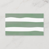 Teddy Bear Sage Green Balloons Baby shower Plaatskaartje (Achterkant)