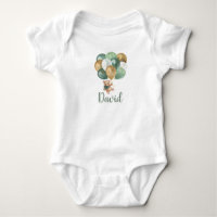 Teddy Bear Sage Green en Gold Balloons