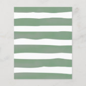 Teddy Bear Sage Green Table Number Sign (Achterkant)