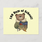 Teddy Bear School 100 dagen Tshirts en cadeautjes Briefkaart (Voorkant)