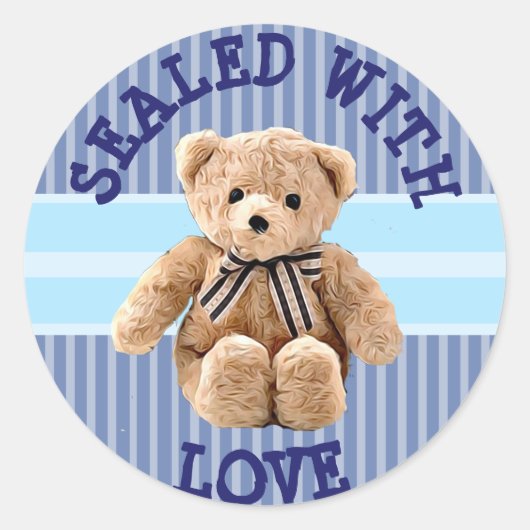 Teddy Bear Sealed met Love Sticker (Voorkant)