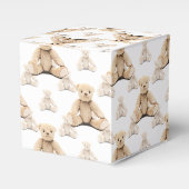 Teddy Bear Seamless Pattern Bedankdoosjes (Voorkant Zijde)