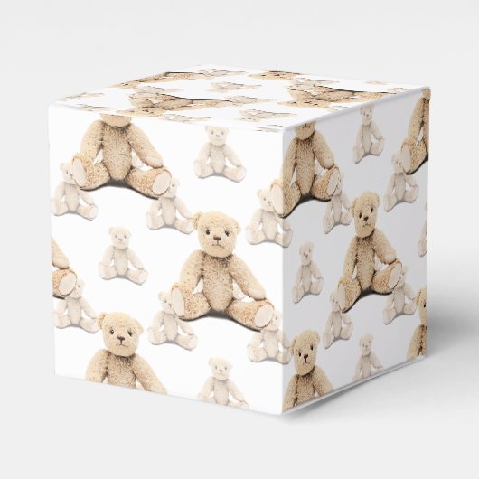 Teddy Bear Seamless Pattern Bedankdoosjes (Voorkant Zijde)