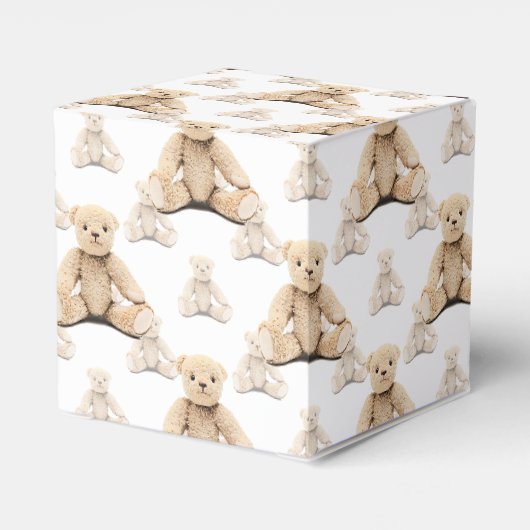 Teddy Bear Seamless Pattern Bedankdoosjes (Achterkant)