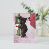 Teddy Bear Sending Love Letter Briefkaart (Staand voorkant)