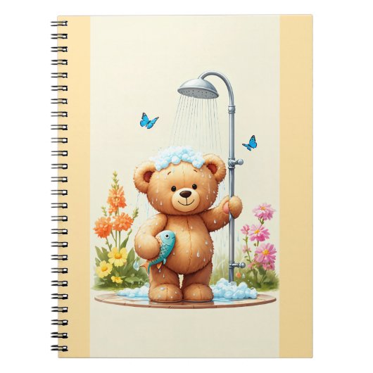 Teddy Bear Shower Notitieboek (Voorkant)