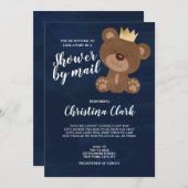 Teddy Bear Shower van Mail Boy Navy Blue Kaart (Voorkant / Achterkant)