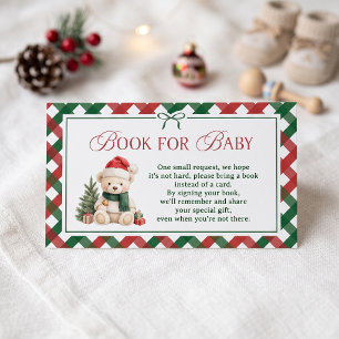 Teddy Bear Sinterklaas Baby Shower Boek Voor Baby Informatiekaartje