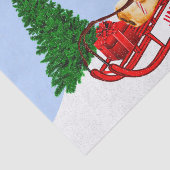 Teddy Bear Sled Cadeau kerstcadeautjes pakken Tissuepapier (Detail)