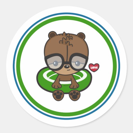 Teddy Bear Smimmy Sticker (Voorkant)