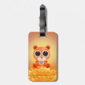 Teddy Bear - Snoep Sinaasappel Bagagelabel (Achterkant verticaal)