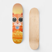 Teddy Bear - Snoep Sinaasappel Persoonlijk Skateboard (Voorkant)