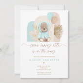 Teddy Bear some Beary Cute Boho Baby shower  Kaart (Voorkant)