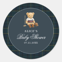 Teddy Bear Sport Navy blauw Baby shower