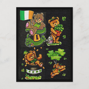 Teddy Bear St. Patrick's Day Collectie Briefkaart