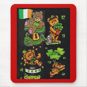 Teddy Bear St. Patrick's Day Collectie Muismat