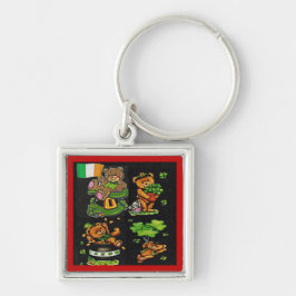 Teddy Bear St. Patrick's Day Collectie Sleutelhanger