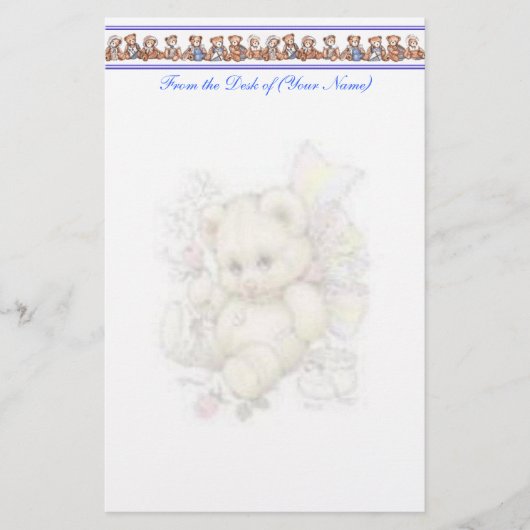 Teddy Bear Stationery Briefpapier (Voorkant)