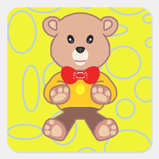 Teddy Bear Sticker (Voorkant)