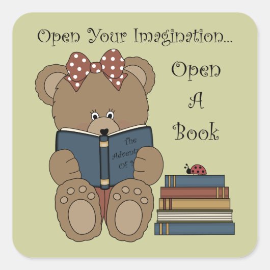 Teddy Bear Sticker lezen (Voorkant)