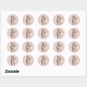 Teddy Bear Sticker - Roze (Vel)